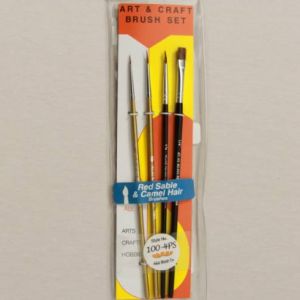 Atlas Brush Company 1004PS 4pc Sable & Camel Hair Brush Set