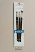 Atlas Brush Company 306PS 6pc #1 #2 #3 Camel Hair Brush Set