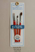Atlas Brush Company 604PS 4pc Round & Flats Sable Brush Set