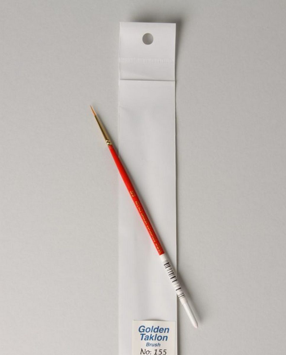 Atlas Brush Company 970100 10/0 Golden Taklon Detail Brush