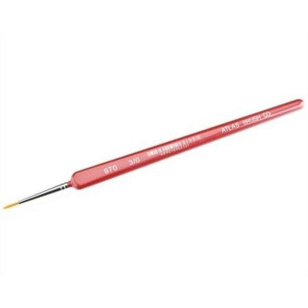 Atlas Brush Company 97030 3/0 Golden Taklon Detail Brush