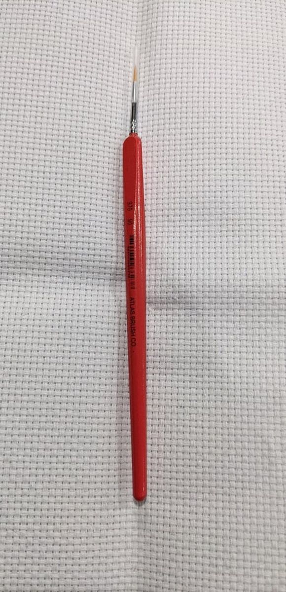 Atlas Brush Company 97050 5/0 Golden Taklon Detail Brush