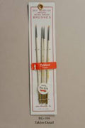 Atlas Brush Company RG104 4pc Taklon Spotter Detail Brush Set