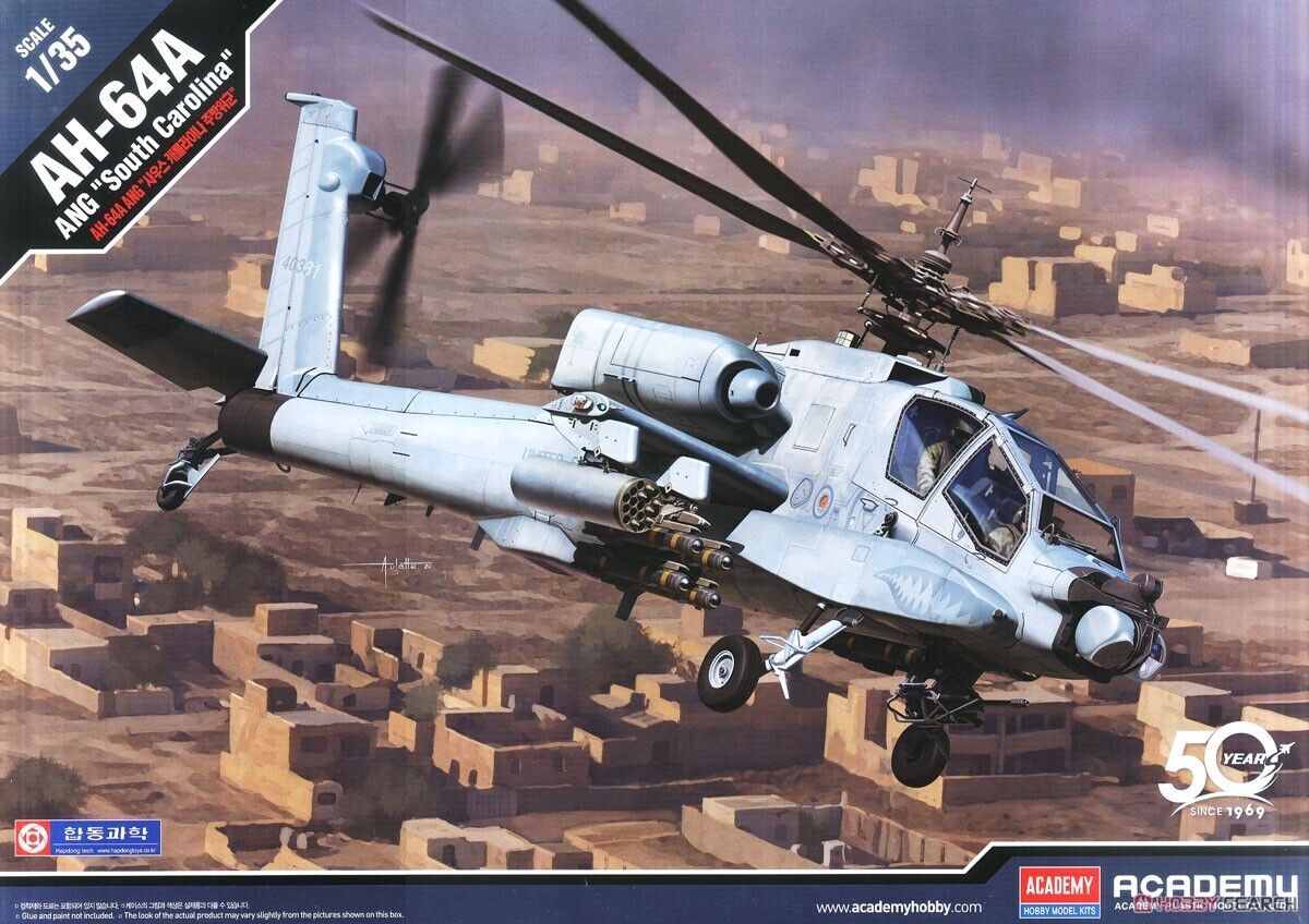 Academy Model 12129 AH-64A ANG South Carolina