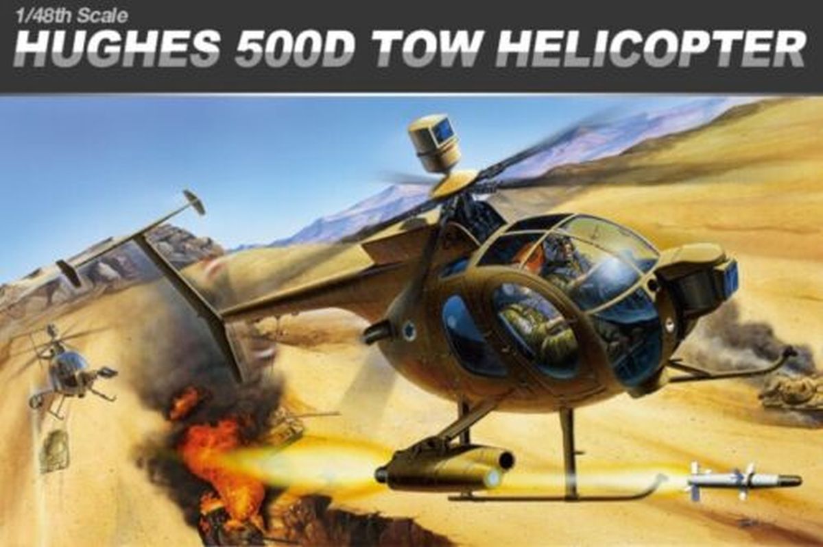 Academy Model 12250 Hughes 500D Tow Helicopter (was kit #1644)