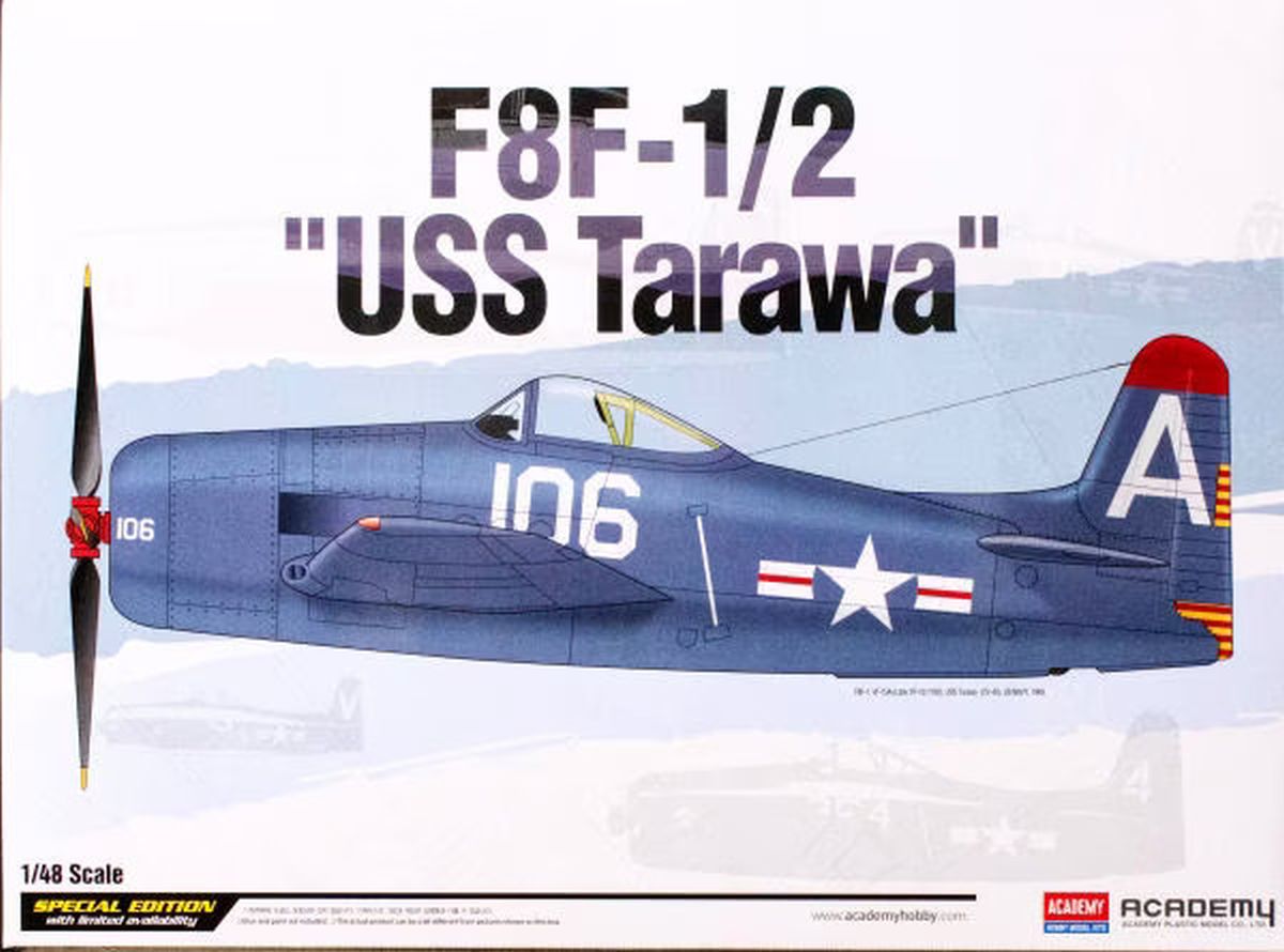 Academy Model 12313 F8F-1/2 USS Tarawa (limited ed)