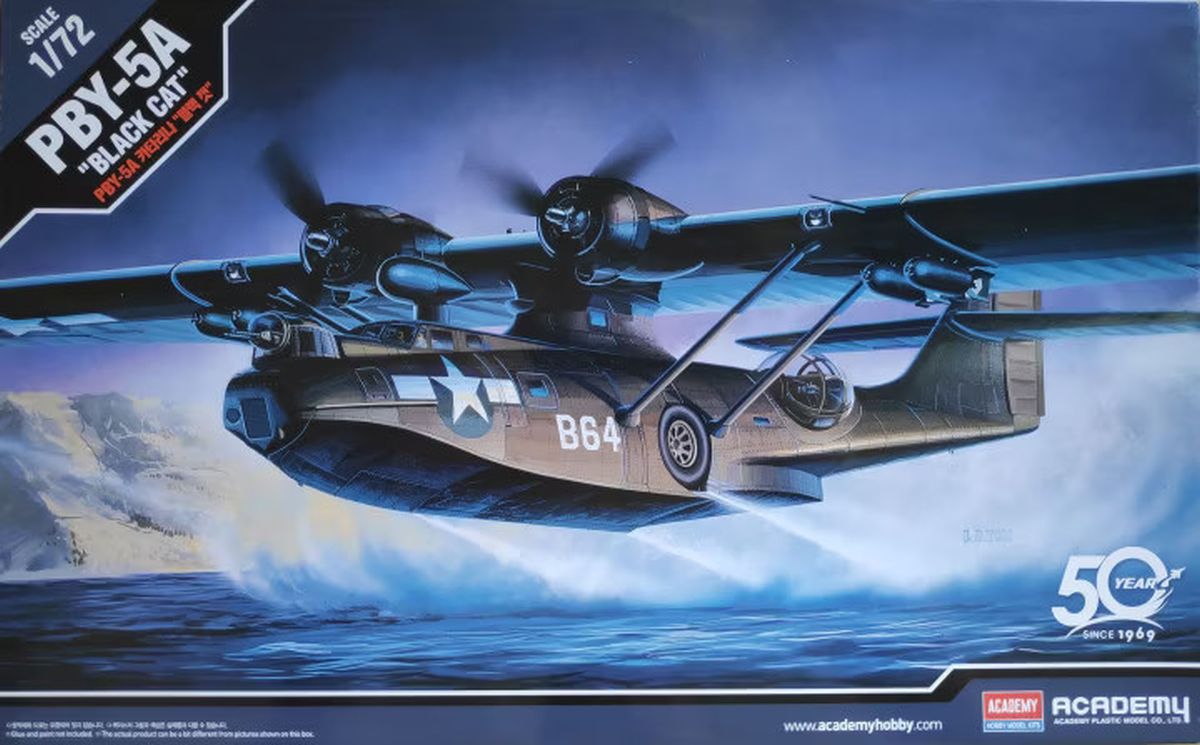 Academy Model 12487  PBY5A Black Cat Aircraft