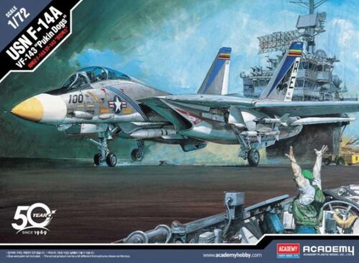 Academy Model 12563 F-14A VF-143 Pukin Dogs USN