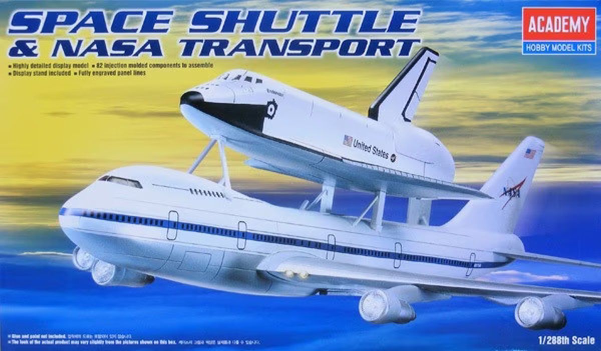 Academy Model 12708  Space Shuttle & Boeing 747 Carrier (was kit #1640)