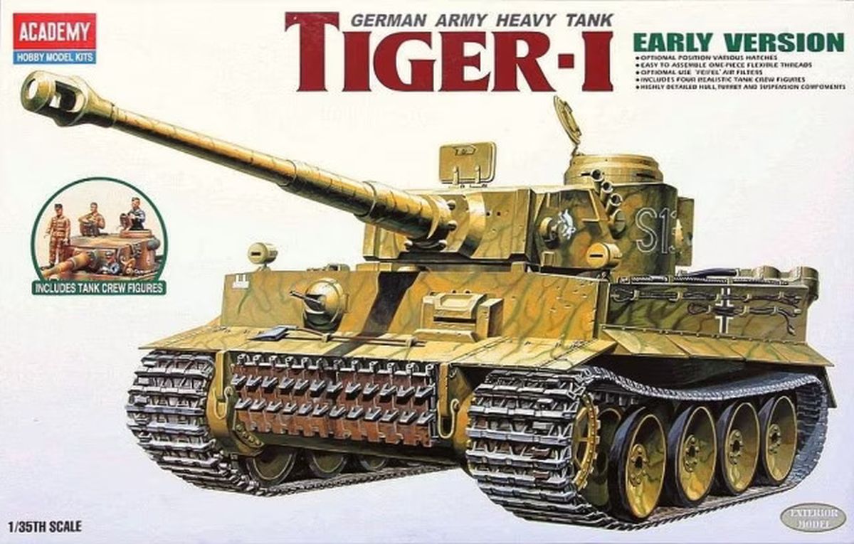 Academy Model 13264 Tiger I (early) Exterior Model (was kit #1386)