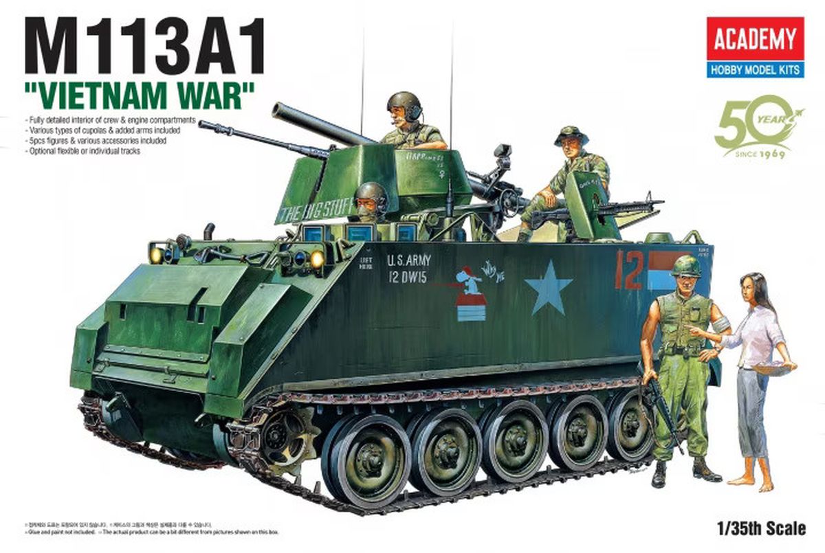 Academy Model 13266 M113A1 A.P.C. Vietnam Version (was kit #1389)
