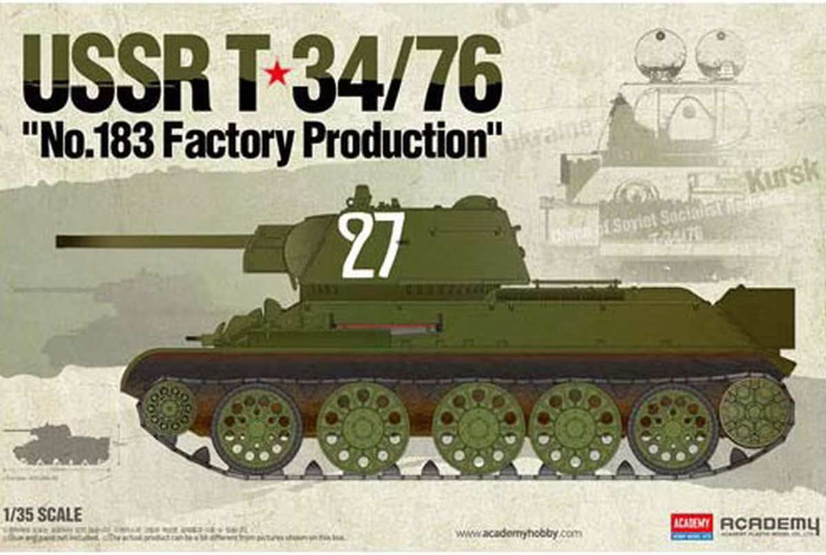 Academy Model 13505 T-34/76 No. 183 Factory Production