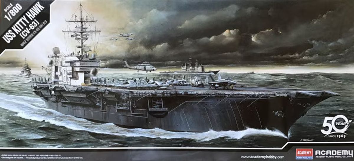 Academy Model 14210  USS Kitty Hawk (was kit #1444)