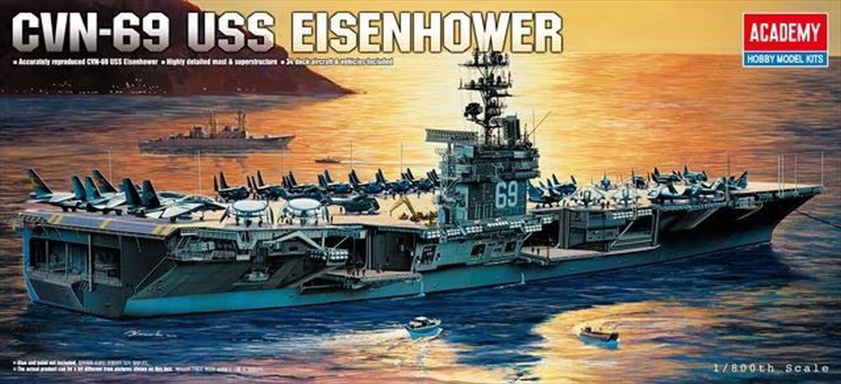 Academy Model 14212 USS Eisenhower CVN 69 (was kit #1440)