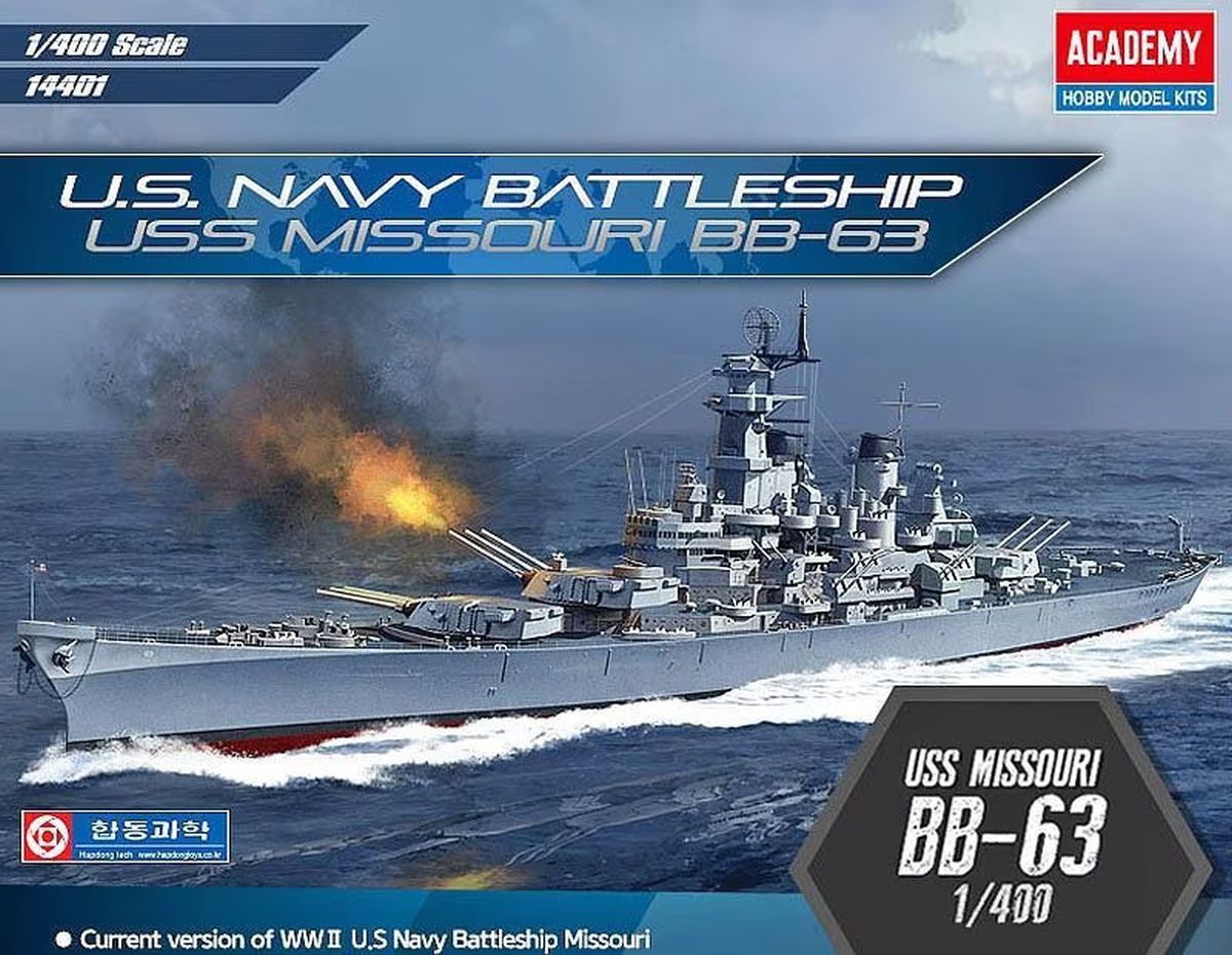 Academy Model 14401 USS Missouri BB-63