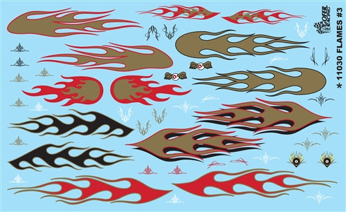 Gofer Racing Model Decal Company11030 Gold Flames Decal