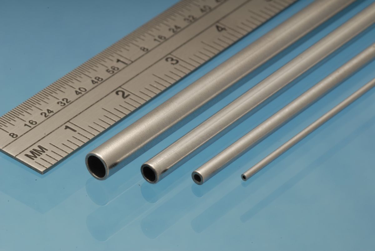 Albion Alloys AT5M Aluminium Tube 5 x 0.45 mm 2pcs
