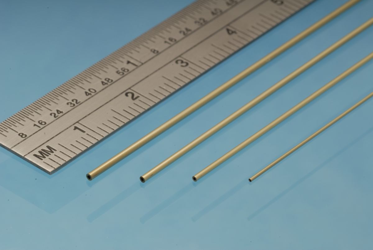 Albion Alloys MBT08 Brass Micro Tube 0.8 mm x 0.6 mm i.d. 3pcs