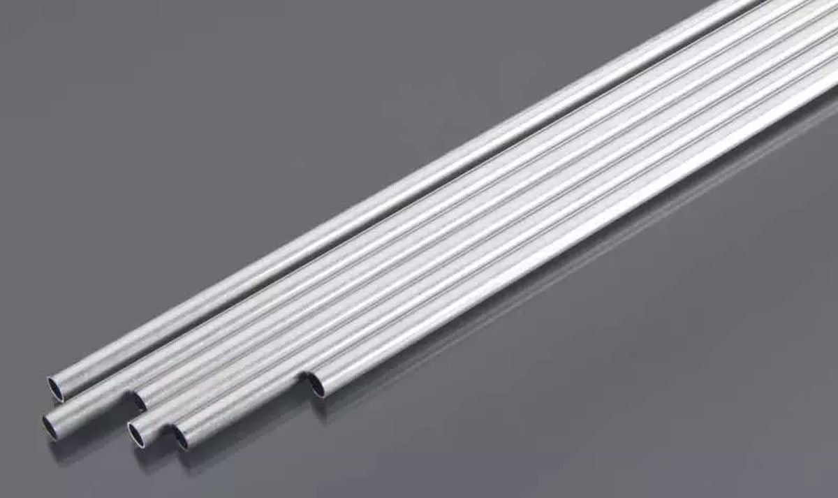 Albion Alloys NST09 Nickel Silver Micro Tube 0.9 mm x 0.7 mm i.d. 2pcs