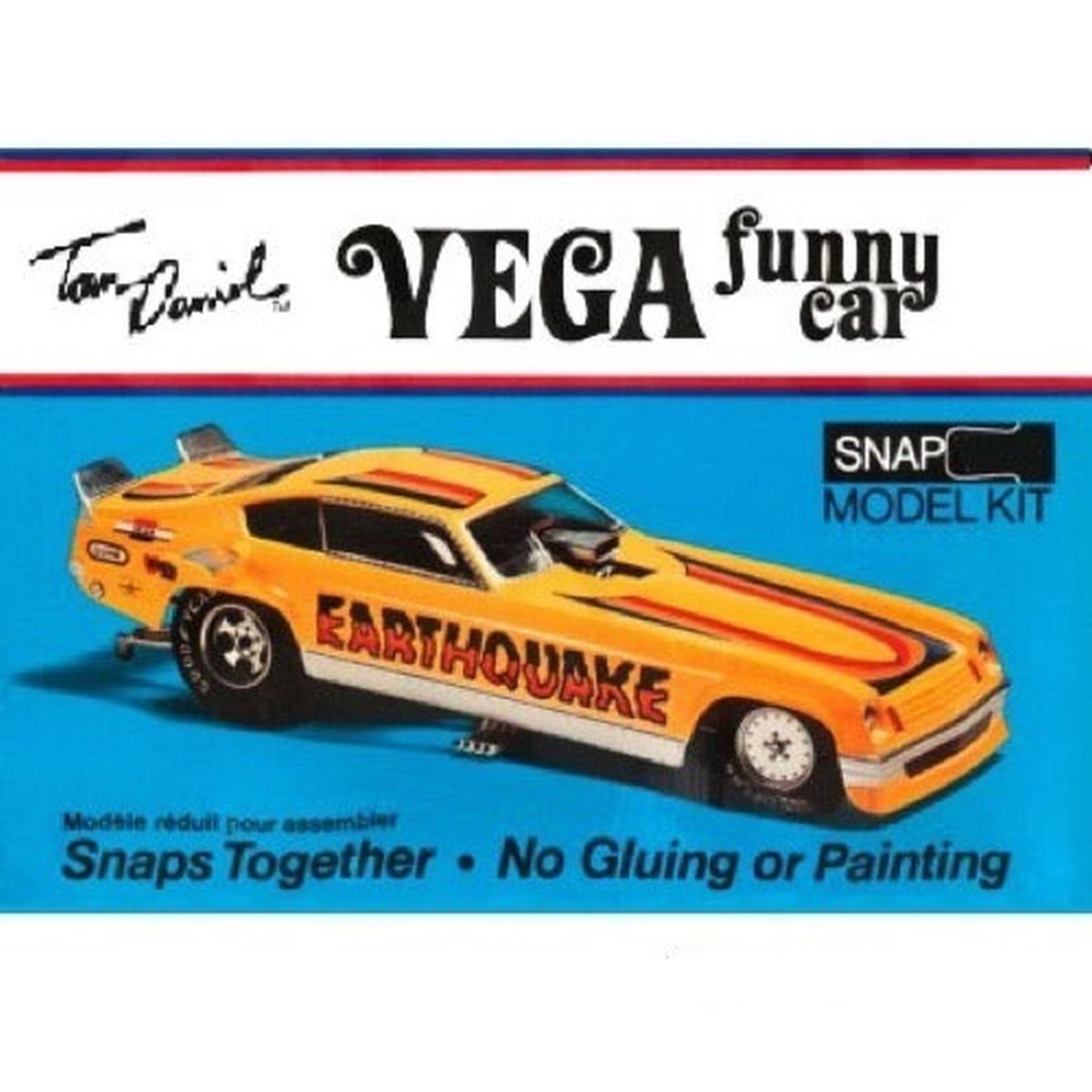 Atlantis Model 7571 Snap Tom Daniel Earthquake Vega Funny Car