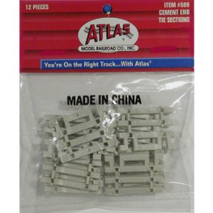Atlas Model Train 599 HO Code 83 Flex Track End Concrete Ties