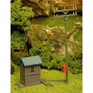 Atlas Model Train 705 HO Telephone Shanty & Pole Kit