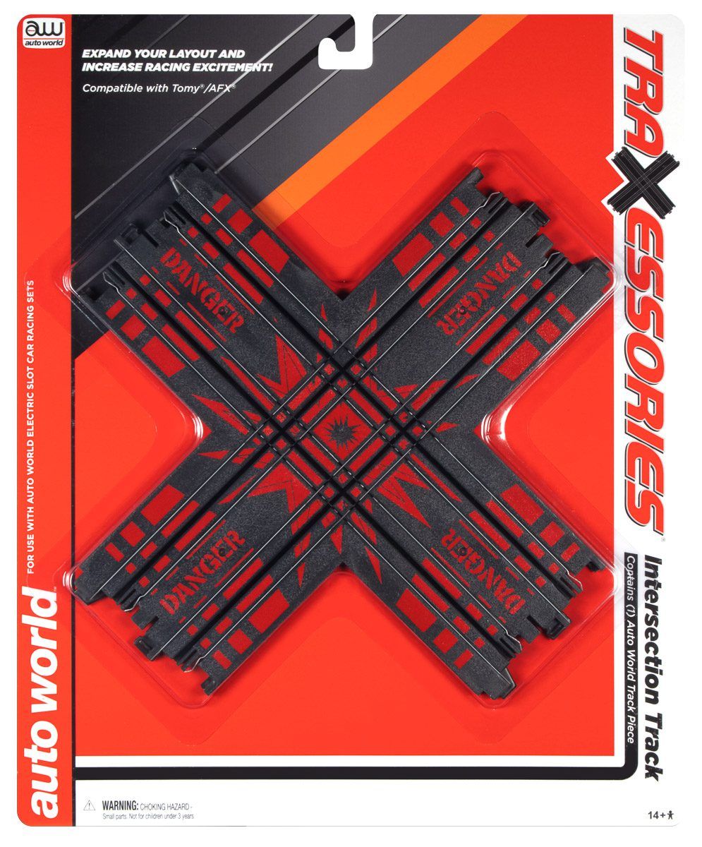 Auto World HO SLOT CAR 1 pk. Intersection Track 174