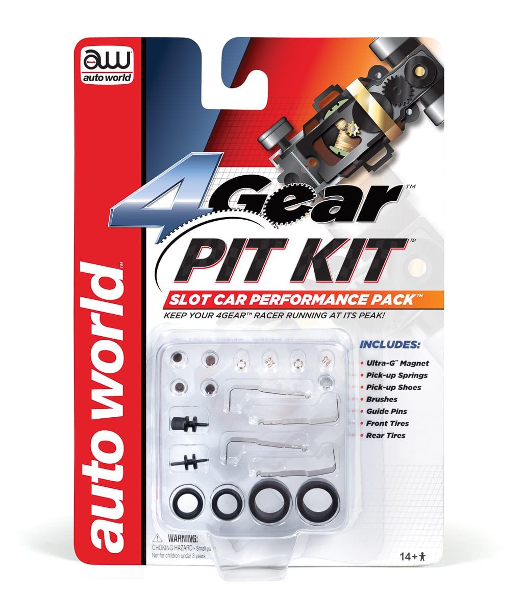 Auto World HO SLOT CAR 4Gear Pit Kit Part 230