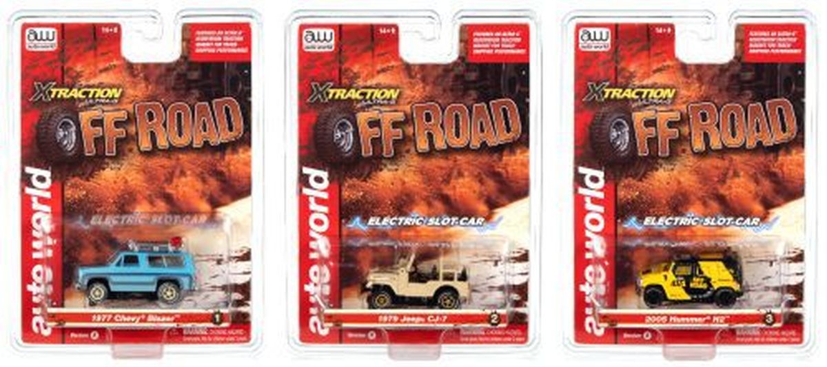 Auto World HO SLOT CAR Off Road  X-Traction 11977 Chevrolet Blazer 1979…. SC388  (case)