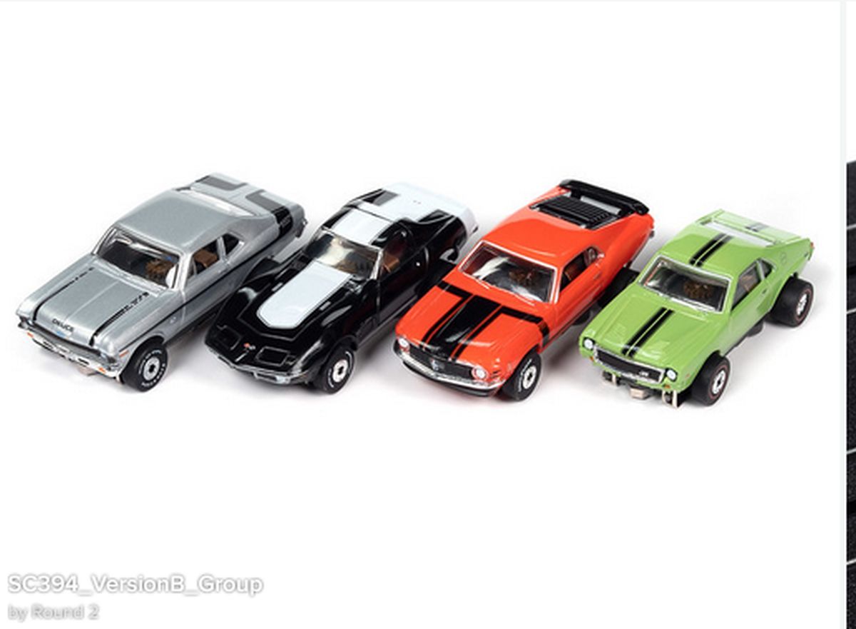 Auto World HO SLOT CAR Muscle Car Dealership Thunderjet Baldwin Motion 1970 Chevy… SC394  (case)