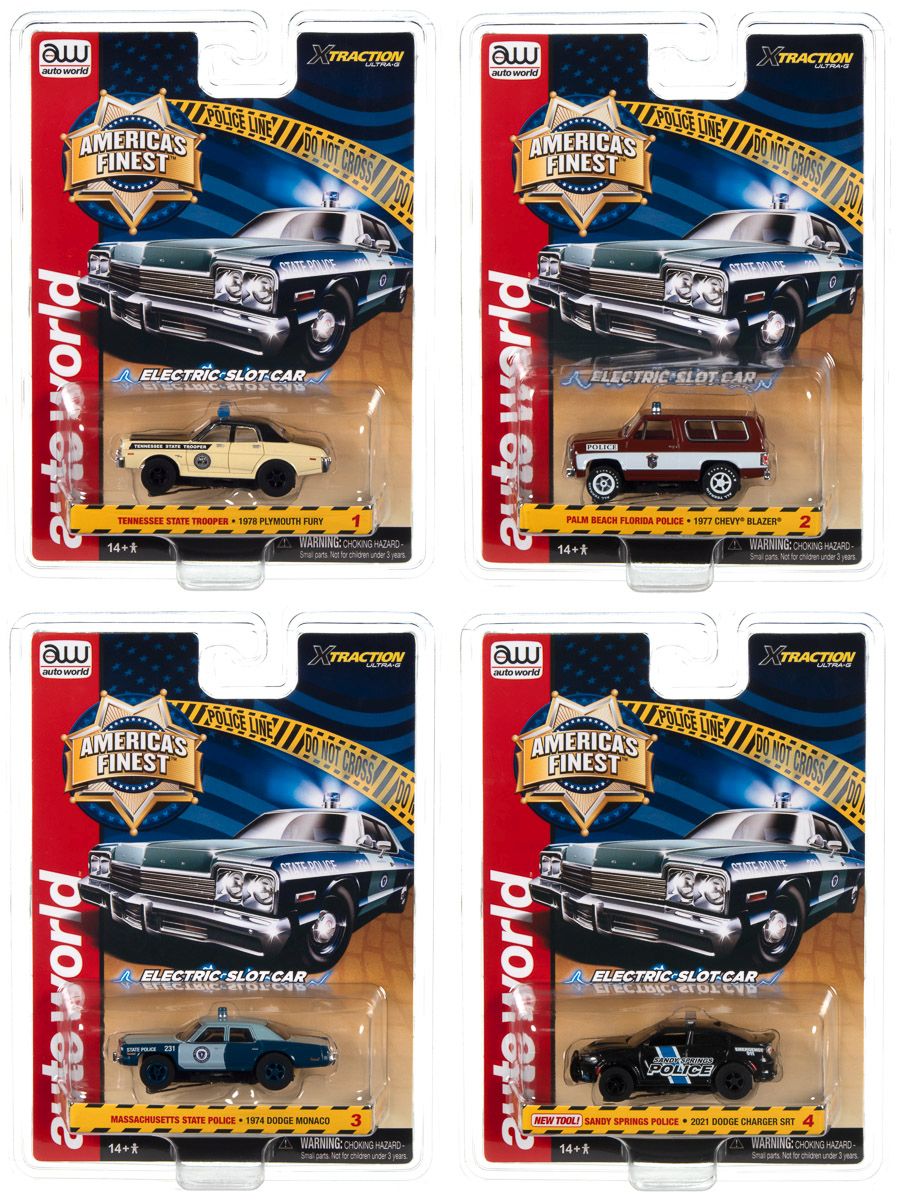 Auto World HO SLOT CAR Americas Finest Xtraction 1978 Plymouth Fury... SC397 (case)