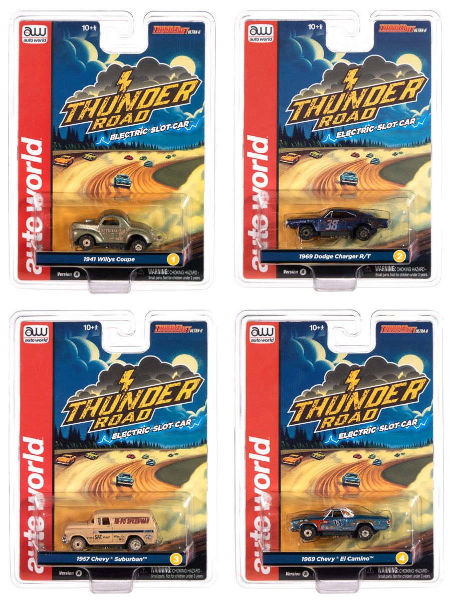 Auto World HO SLOT CAR Thunder Road 2025 Release AWD SC416 (case)