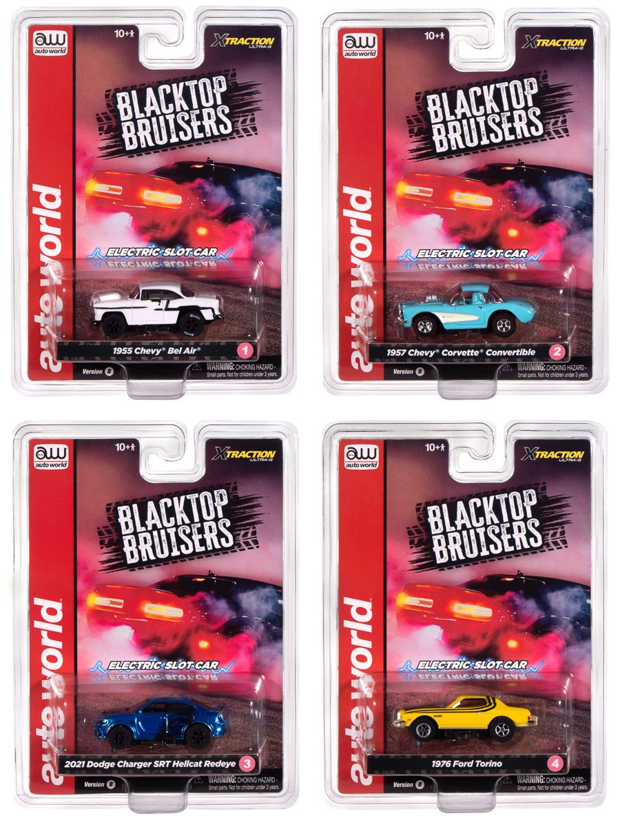 Auto World HO SLOT CAR Blacktop Bruisers SC417 (case)