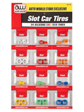 Auto World HO SLOT CAR 4Gear Color Silicone Tire Set Part SCM161