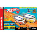 Auto World HO SLOT CAR 13' Hot Wheels Snake vs Mongoose Manual Slot Drag Race Set SRS340