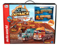 Auto World HO SLOT CAR Outback Overdrive 14' Slot Race Set GMC Astro 95 Semi w/Tanker SRS352