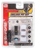 Auto World HO SLOT CAR Thunderjet Deluxe Pit Kit (w/1962 Chevy Bel Air Coupe Body) PART TRX114 1