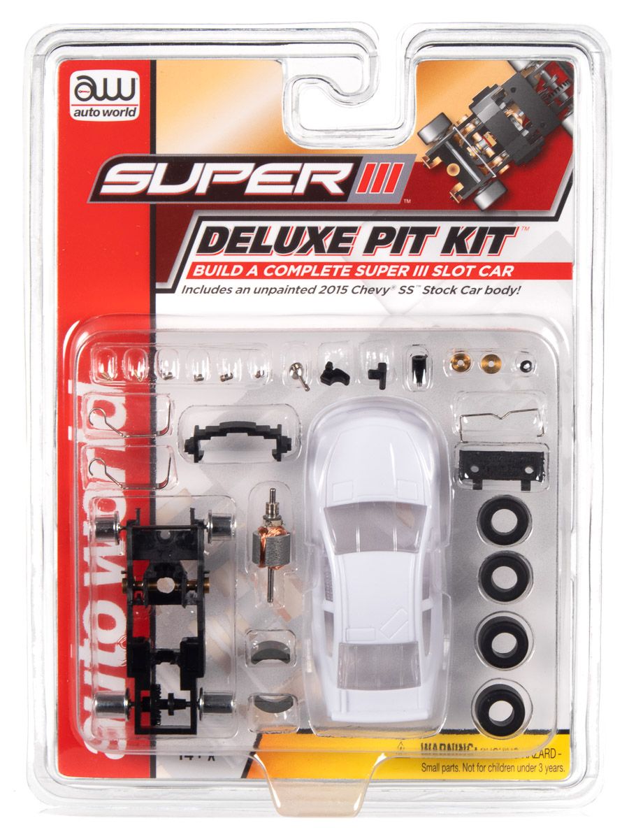 Auto World SuperIII Deluxe Pit Kit (w/2015 Chevy SS Stock Car Body) Part TRX116