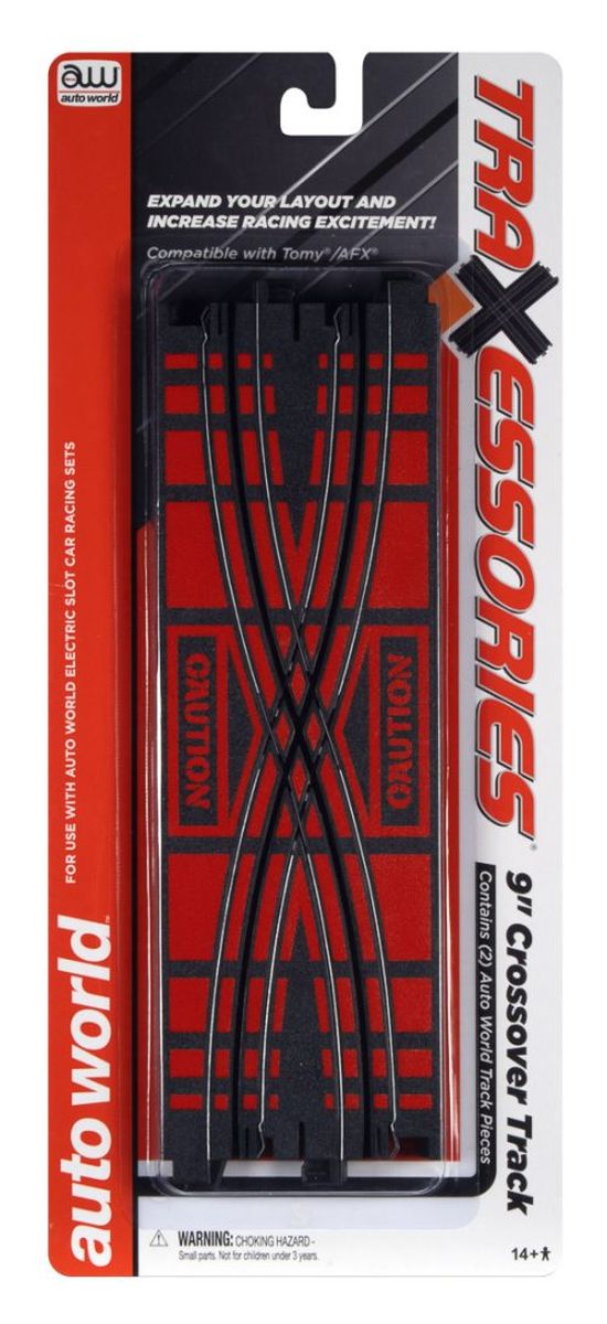 Auto World HO SLOT CAR TRX103 2 Pack 9 Crossover Track replaces item 175