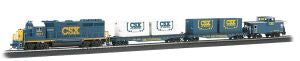 Bachmann Train 734 HO Coastliner CSX Diesel Freight Set/GP40