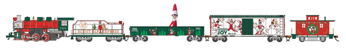 Bachmann Train 779 HO Elf On The Shelf Scout Elf Express Freight Set/0-6-0
