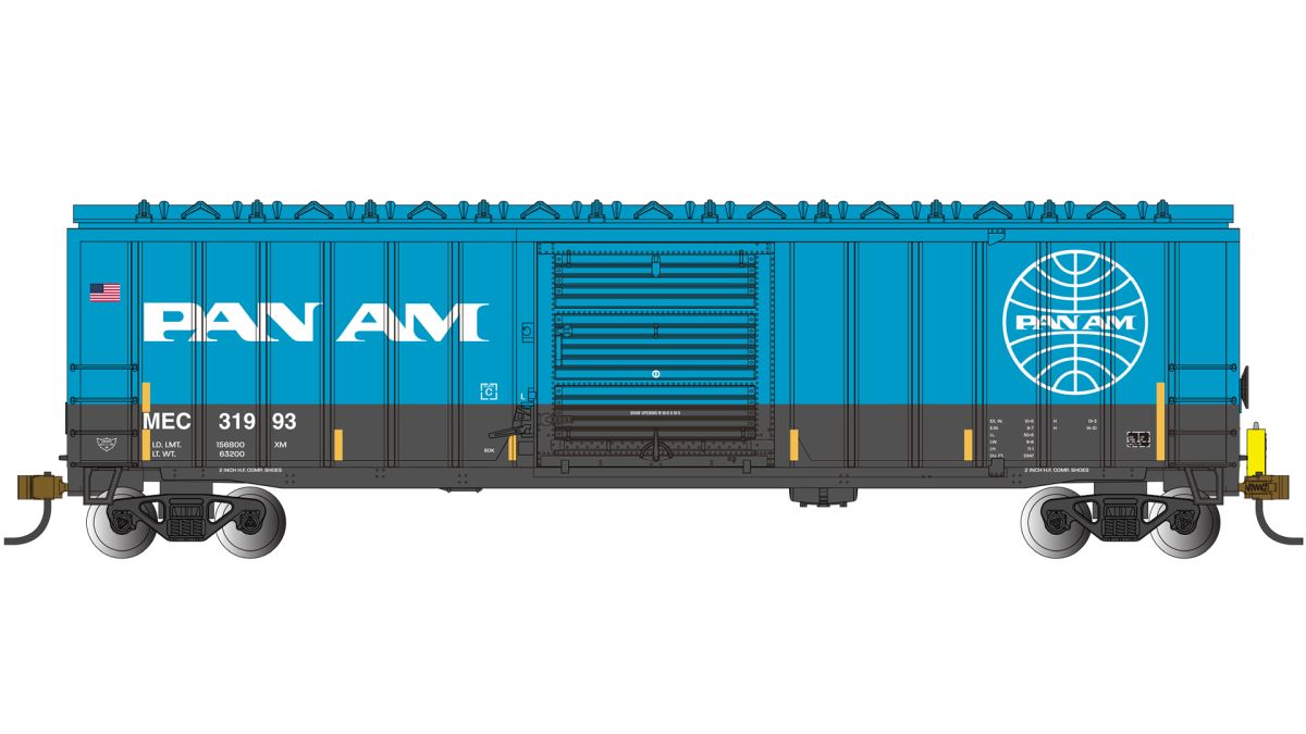 Bachmann Train 14913 HO 50 Boxcar w/ETD Pan Am Railways #31993