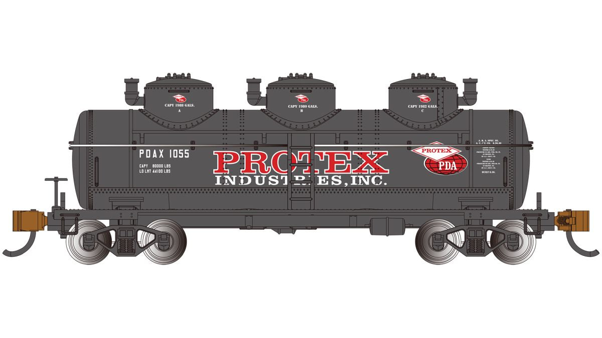 Bachmann Train 17160 N 3 Dome Tank Protex Industries #1055