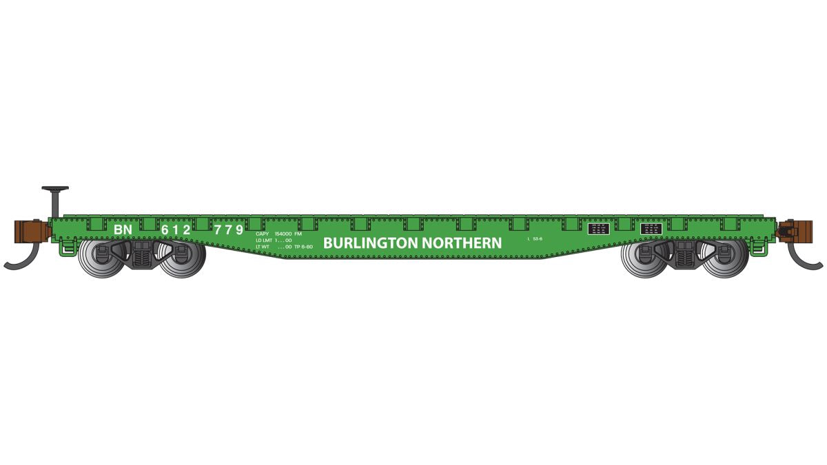 Bachmann Train 17357 N 52 Flatcar BN #612779