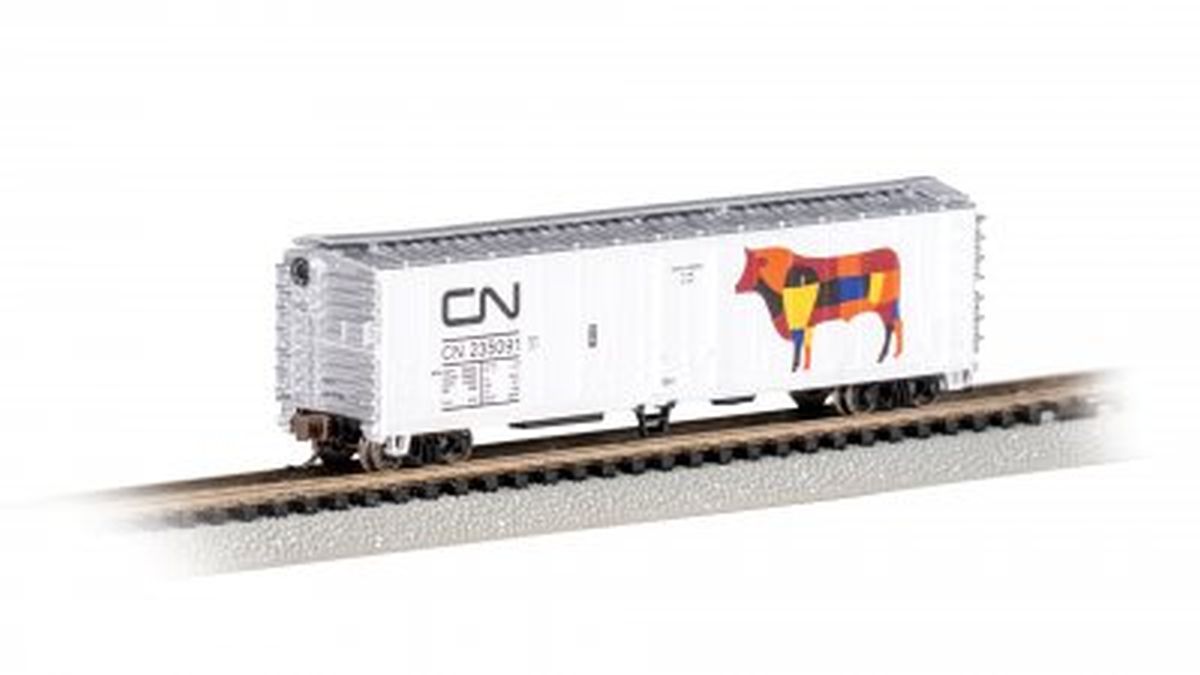 Bachmann Train 17963 N 50Steel Reefer CN #235091 Beef