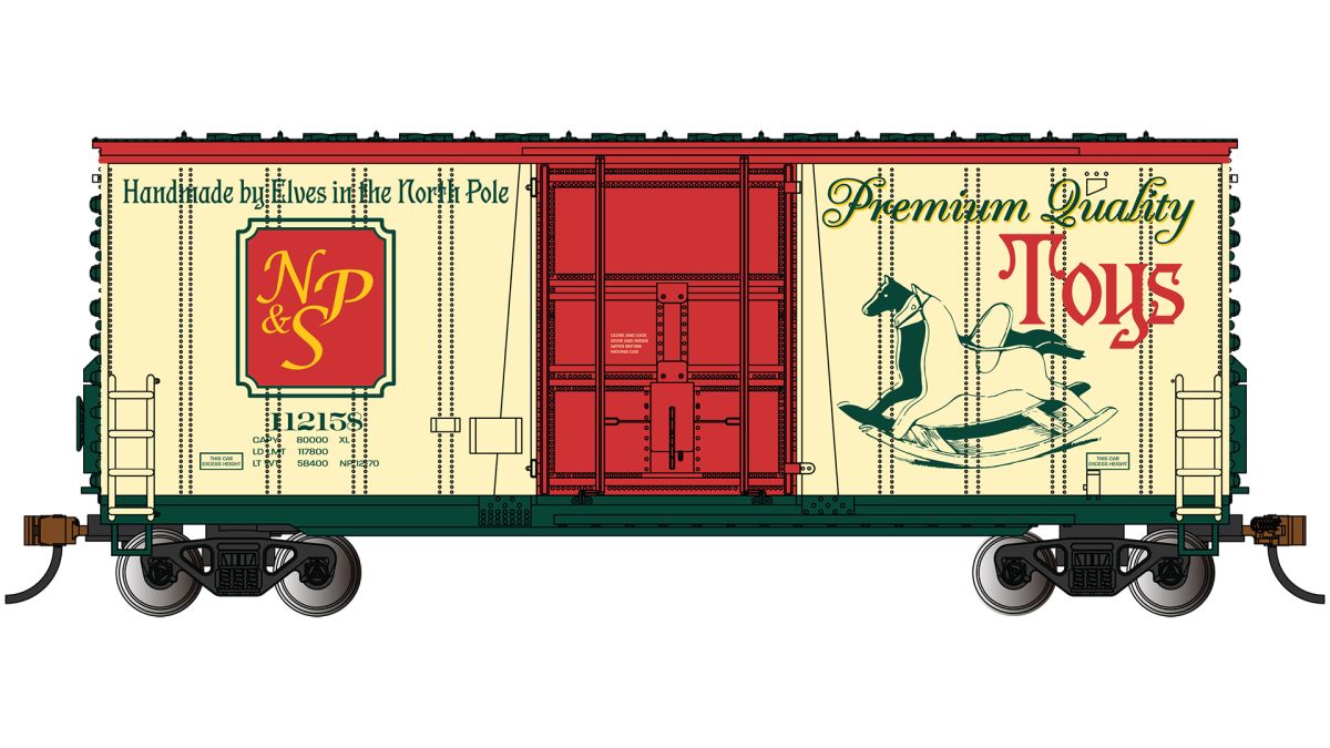 Bachmann Train 18258 N Hi-Cube Boxcar North Pole & SOU #112158