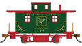 Bachmann Train 18410 HO Old-Time Bobber Caboose North Pole & SOU #12
