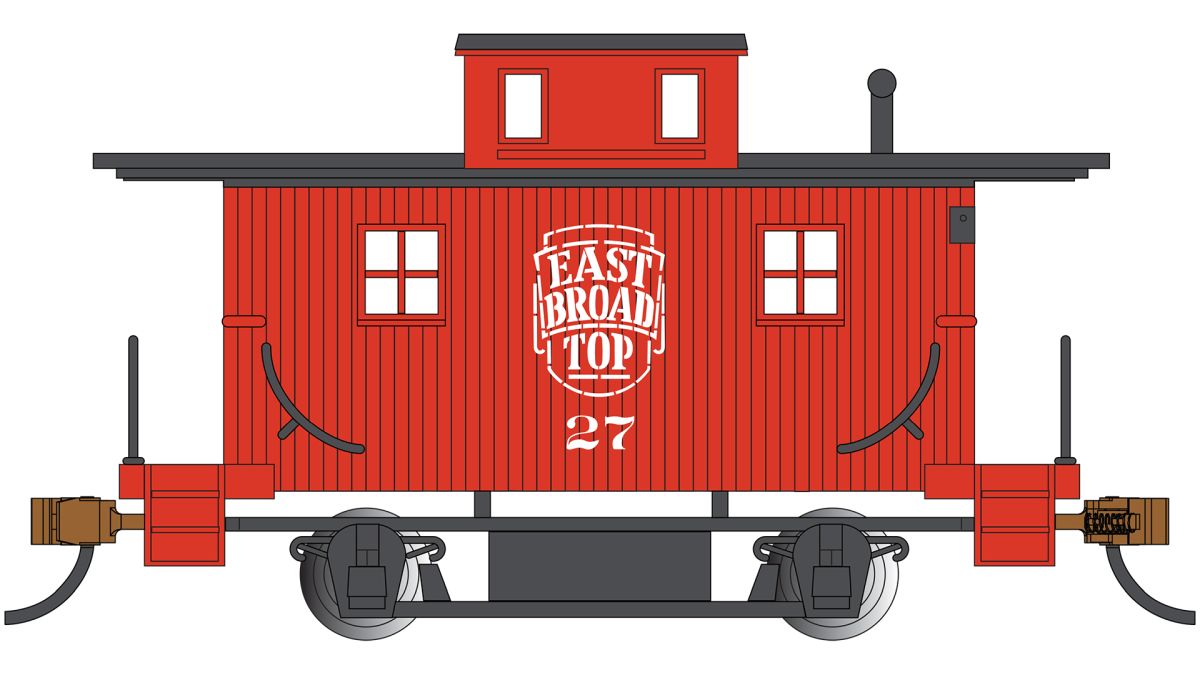 Bachmann Train 18411 HO Old-Time Bobber Caboose E.B.T. #27 Acorn Logo