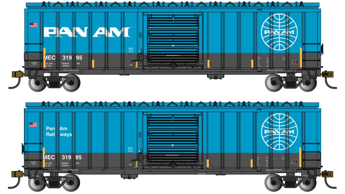 Bachmann Train 19672 N 50 Boxcar Pan Am Railways #31995