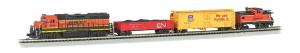 Bachmann Train 24132 N Roaring Rails BNSF Freight Set/GP40 w/DCC Sound